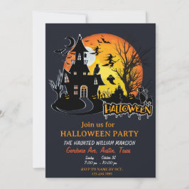 Halloween Scary Night Planner Party Kaart