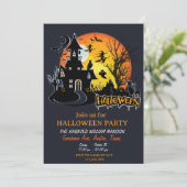 Halloween Scary Night Planner Party Kaart (Staand voorkant)