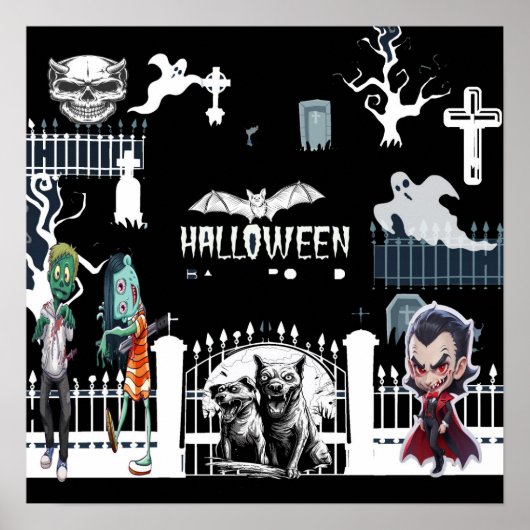 Halloween Scary Night Poster (Voorkant)