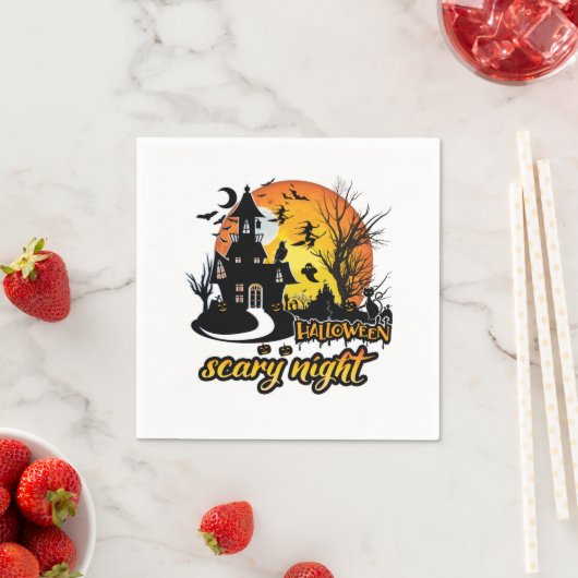 Halloween Scary Night Servet (Insitu)