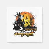 Halloween Scary Night Servet (Voorkant)