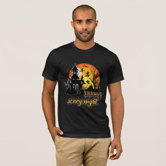 Halloween Scary Night T-shirt (Voorkant volledig)