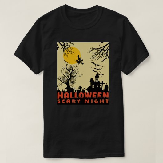 Halloween Scary Night T-shirt (Design voorkant)