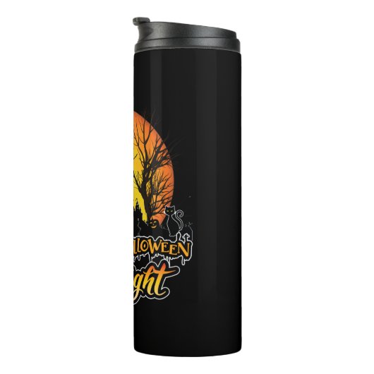 Halloween Scary Night Thermosbeker (Geroteerd rechts)