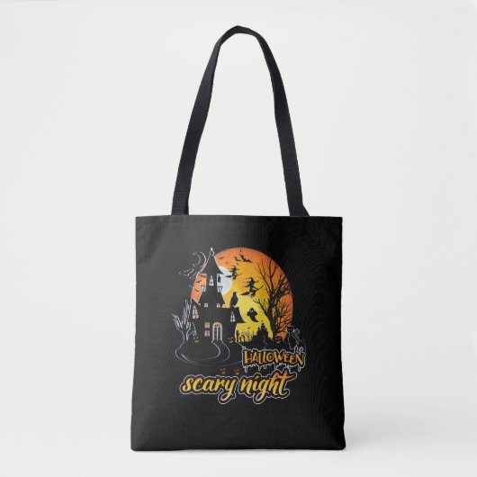 Halloween Scary Night Tote Bag (Voorkant)