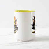 Halloween Scary Night Tweekleurige Koffiemok (Center)