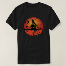 Halloween Scary Night Witch House T-shirt