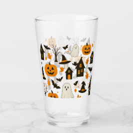 Halloween Scary Pattern – Spooky & feestelijk Glas