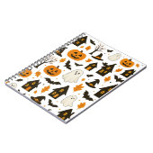 Halloween Scary Pattern – Spooky & feestelijk Notitieboek (Linkerzijde)