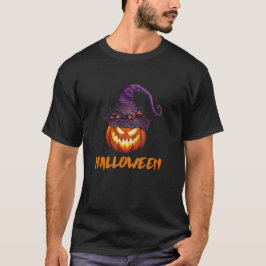 Halloween Scary Pumpkin Funny Pumpkin Head T-shirt