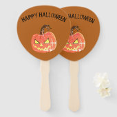 Halloween Scary Pumpkin Paddle Handwaaier (Voorkant en achterkant)