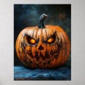 Halloween Scary Pumpkin Poster (Voorkant)
