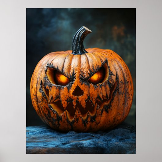 Halloween Scary Pumpkin Poster (Voorkant)