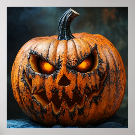 Halloween Scary Pumpkin Poster (Voorkant)