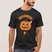 Halloween Scary Pumpkin T-shirt (Voorkant)