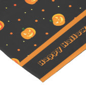 Halloween Scary Pumpkins Jack-o'-Lantern Patroon Korte Tafelloper (Hoek)