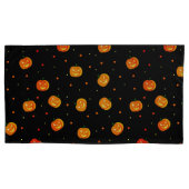 Halloween Scary Pumpkins Jack-o'-Lantern Patroon Kussensloop (Voorkant-Links)