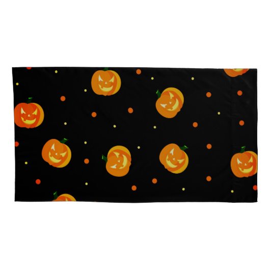 Halloween Scary Pumpkins Jack-o'-Lantern Patroon Kussensloop (Achterkant-Rechts)