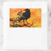 Halloween Scary Scene 11 De Raven Rechthoekige Sticker (Tas)