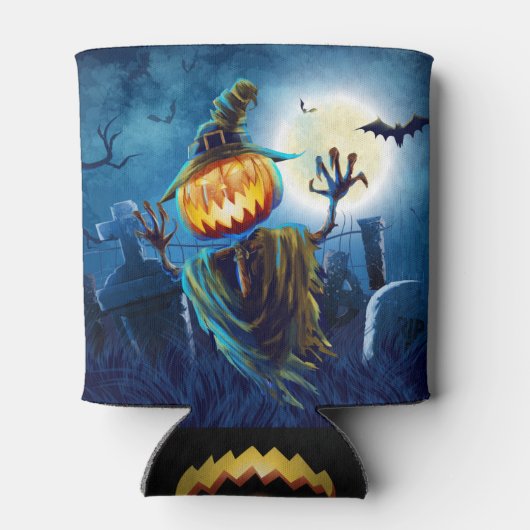 Halloween Scary Scene (5) pompoen Blikjeskoeler (Achterkant)