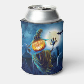 Halloween Scary Scene (5) pompoen Blikjeskoeler (Blikje Achterkant)