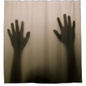 Halloween Scary Silhouette Two Hand Shower Curtain Douchegordijn (Voorkant)