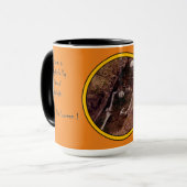 Halloween Scary Skeleton Botten Grave Photo Design Mok (Voorkant links)