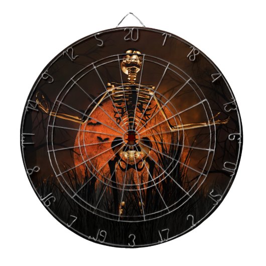 Halloween, Scary Skeleton Dartbord (Voorkant)