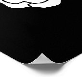 Halloween Scary Skeleton Rocker Hands Poster (Hoek)