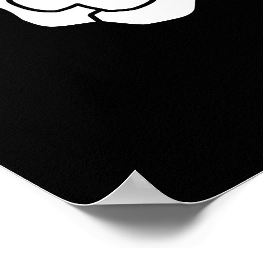 Halloween Scary Skeleton Rocker Hands Poster (Hoek)