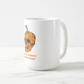 Halloween Scary Skull Pumpkin Koffiemok (Voorkant rechts)