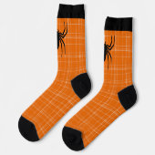 Halloween Scary Spider Oranje Black Widow Nieuwigh Sokken (Links)