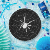 Halloween Scary Spider Pattern Papieren Bordje (Feest)