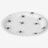 Halloween Scary Spider Pattern Papieren Bordje (Gekanteld)