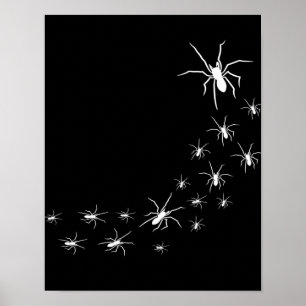 Halloween Scary Spider   Spider Lover Gift Idee Poster