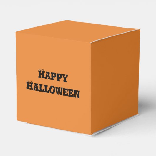 Halloween Scary Spooky Jack O Lantern Pumpkin Face Bedankdoosjes (Achterkant)