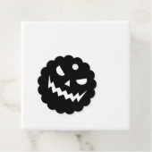 Halloween Scary Spooky Jack O Lantern Pumpkin Face Bedankjes Labels (In situ)