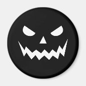 Halloween Scary Spooky Jack O Lantern Pumpkin Face Magneet (Voorkant)