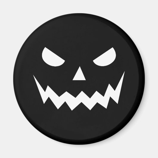 Halloween Scary Spooky Jack O Lantern Pumpkin Face Magneet (Voorkant)