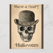 Halloween Scary Spooky Skelet Skull  Briefkaart (Voorkant)