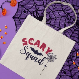 Halloween Scary Squad Gepersonaliseerde naam Tote Bag