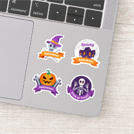 Halloween scary sticker collection