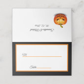 Halloween Scary Tree Personaliseer Namen Datum Plaatskaartje (Buitenkant ongevouwen)