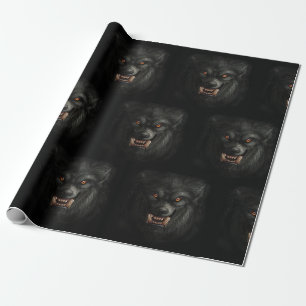 Halloween Scary Werewolf Cadeaupapier