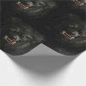 Halloween Scary Werewolf Cadeaupapier (Hoek)