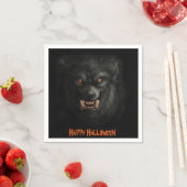 Halloween Scary Werewolf Paper Napkins Servet (Insitu)