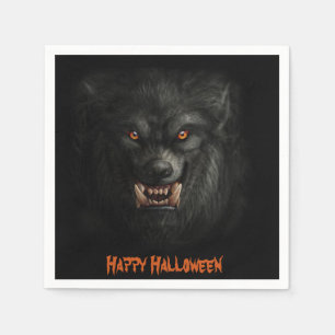 Halloween Scary Werewolf Paper Napkins Servet