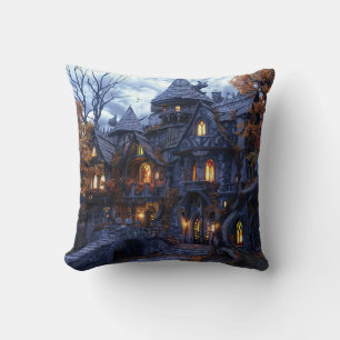 Halloween Scary Witch Castle Kussen