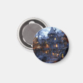 Halloween Scary Witch Castle Magneet (Voorkant / Achterkant)
