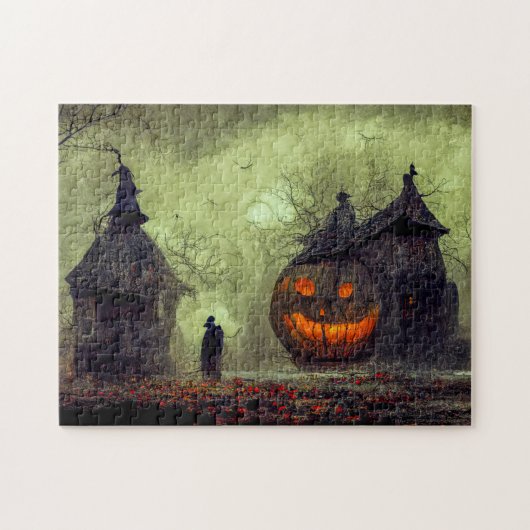 Halloween Scene 3 Puzzle Legpuzzel (Horizontaal)